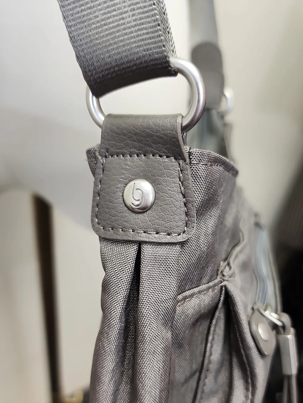 Baggallini Gray Crossbody Travel Organizer Shoulder Bag